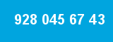 928 045 67 43 928 045 67 43